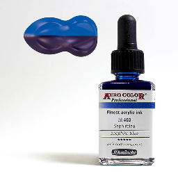 [SCHMINCKE 28403023] SCHMINCKE Aero Color Acrylic Ink 28ml Sapphire Blue