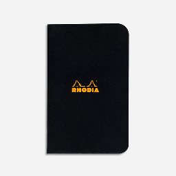 [RHODIA 119159] RHODIA Classic Stapled Notebook 80gsm Grid A7 x 24 Black