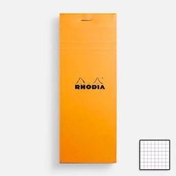 [RHODIA 8200] RHODIA Basics Graph Notepad 80gsm 7.4cm x 21cm x 80 Orange