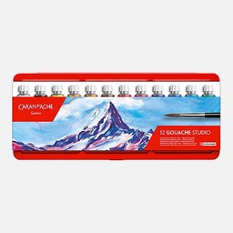 [CARAN D'ACHE 2001.312] CARAN D'ACHE Studio Gouache 10ml Set x 12