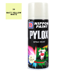 [NIPPON 8888866702809] NIPPON Pylox Spray Paint 400ml 36 Matt Yellow White