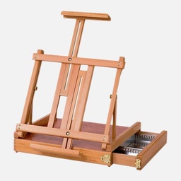 [JULLIAN 3700281490374] JULLIAN Beechwood Deluxe Table Box Easel With Drawer (Canvas Strap Included)