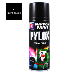 [NIPPON 8888866702915] NIPPON Pylox Spray Paint 400ml 47 Matt Black