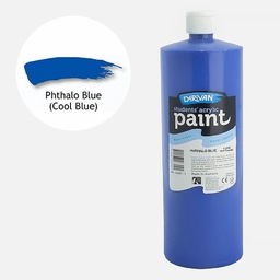 [DERIVAN 1S1LBL] DERIVAN Students' Acrylic Paint 1000ml Cool Blue (Phthalo Blue)