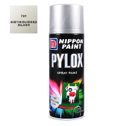 [NIPPON 8888866702984] NIPPON Pylox Spray Paint 400ml 701 Distinguished Silver