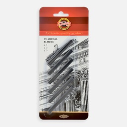 [KOH-I-NOOR 8683123001BL] KOH-I-NOOR Gioconda Charcoal Block Set x 6