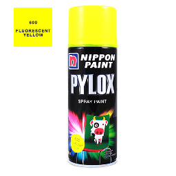 [NIPPON 8888866703516] NIPPON Pylox Spray Paint 400ml 600 Fluorescent Yellow