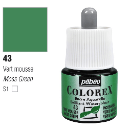 [PEBEO 341043] PEBEO Colorex Watercolor Ink 45ml 43 Moss Green