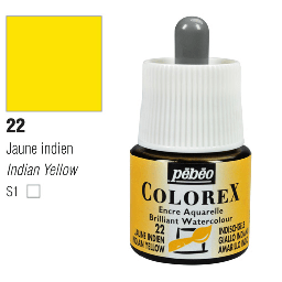 [PEBEO 341022] PEBEO Colorex Watercolor Ink 45ml 22 Indian Yellow