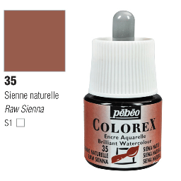 [PEBEO 341035] PEBEO Colorex Watercolor Ink 45ml 35 Raw Sienna