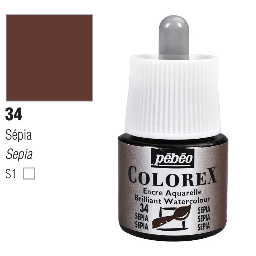 [PEBEO 341034] PEBEO Colorex Watercolor Ink 45ml 34 Sepia