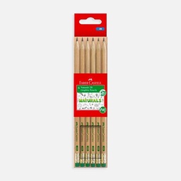 [FABER-CASTELL 111502] FABER-CASTELL Naturals Graphite Pencil 2B Set x 6
