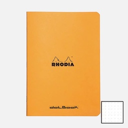 [RHODIA 119190] RHODIA Classic Stapled Notebook 80gsm Dot A5 x 48 Orange