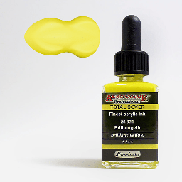 [SCHMINCKE 28821023] SCHMINCKE Aero Color Acrylic Ink 28ml Brilliant Yellow (Opaque)