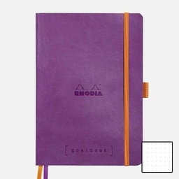 [RHODIA 118780] RHODIA Ivory Paper Hardcover Goal Book 90gsm Dot A5 x 120 Purple