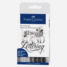[FABER-CASTELL 267118] FABER-CASTELL Pitt Artist Pen Hand Lettering Starter Set x 8