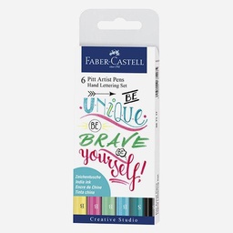 [FABER-CASTELL 267116] FABER-CASTELL Pitt Artist Pen Hand Lettering Set 1 x 6