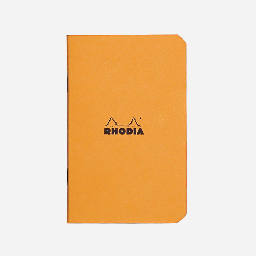 [RHODIA 119158] RHODIA Classic Stapled Notebook 80gsm Grid A7 x 24 Orange