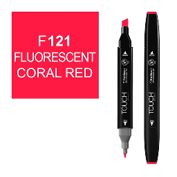 [SHINHAN 1110121] SHINHAN Touch Twin Marker F121 Fluorescent Coral Red
