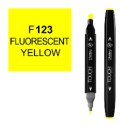 [SHINHAN 1110123] SHINHAN Touch Twin Marker F123 Fluorescent Yellow