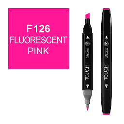 [SHINHAN 1110126] SHINHAN Touch Twin Marker F126 Fluorescent Pink