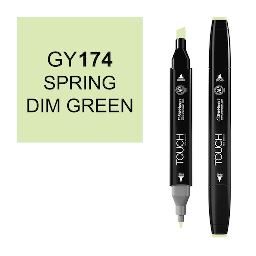 [SHINHAN 1110174] SHINHAN Touch Twin Marker GY174 Spring Dim Green
