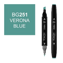 [SHINHAN 1110251] SHINHAN Touch Twin Marker BG251 Verona Blue