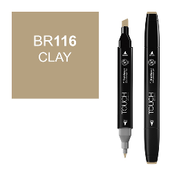 [SHINHAN 1110116] SHINHAN Touch Twin Marker BR116 Clay