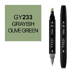 [SHINHAN 1110233] SHINHAN Touch Twin Marker GY233 Greyish Olive Green
