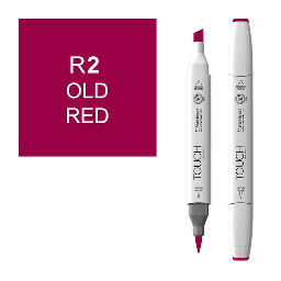 [SHINHAN 1210002] SHINHAN Touch Brush Twin Marker R2 Old Red