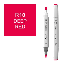 [SHINHAN 1210010] SHINHAN Touch Brush Twin Marker R10 Deep Red