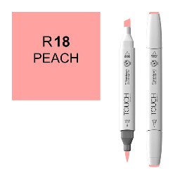 [SHINHAN 1210018] SHINHAN Touch Brush Twin Marker R18 Peach