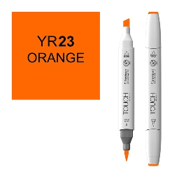 [SHINHAN 1210023] SHINHAN Touch Brush Twin Marker YR23 Orange