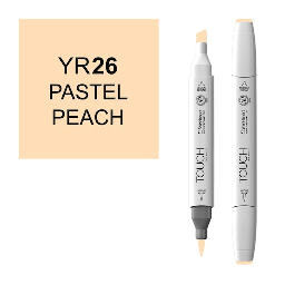 [SHINHAN 1210026] SHINHAN Touch Brush Twin Marker YR26 Pastel Peach