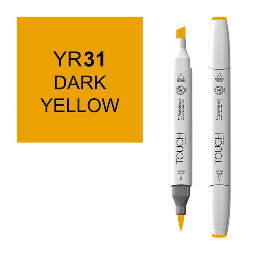 [SHINHAN 1210031] SHINHAN Touch Brush Twin Marker YR31 Dark Yellow