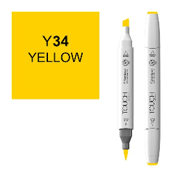 [SHINHAN 1210034] SHINHAN Touch Brush Twin Marker Y34 Yellow