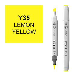 [SHINHAN 1210035] SHINHAN Touch Brush Twin Marker Y35 Lemon Yellow