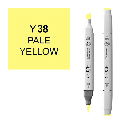 [SHINHAN 1210038] SHINHAN Touch Brush Twin Marker Y38 Pale Yellow