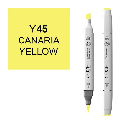 [SHINHAN 1210045] SHINHAN Touch Brush Twin Marker Y45 Canaria Yellow