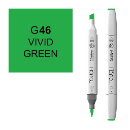 [SHINHAN 1210046] SHINHAN Touch Brush Twin Marker G46 Vivid Green