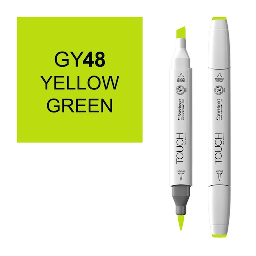 [SHINHAN 1210048] SHINHAN Touch Brush Twin Marker GY48 Yellow Green