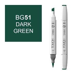 [SHINHAN 1210051] SHINHAN Touch Brush Twin Marker BG51 Dark Green