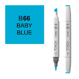 [SHINHAN 1210066] SHINHAN Touch Brush Twin Marker B66 Baby Blue