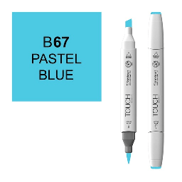 [SHINHAN 1210067] SHINHAN Touch Brush Twin Marker B67 Pastel Blue