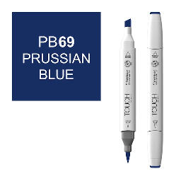 [SHINHAN 1210069] SHINHAN Touch Brush Twin Marker PB69 Prussian Blue