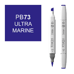 [SHINHAN 1210073] SHINHAN Touch Brush Twin Marker PB73 Ultramarine