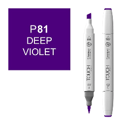 [SHINHAN 1210081] SHINHAN Touch Brush Twin Marker P81 Deep Violet