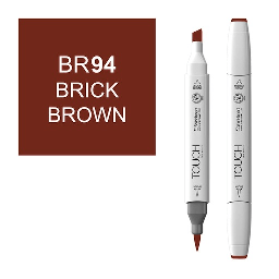 [SHINHAN 1210094] SHINHAN Touch Brush Twin Marker BR94 Brick Brown
