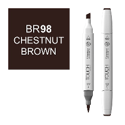 [SHINHAN 1210098] SHINHAN Touch Brush Twin Marker BR98 Chestnut Brown
