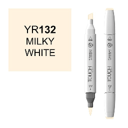 [SHINHAN 1210132] SHINHAN Touch Brush Twin Marker YR132 Milky White